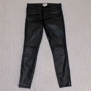 Current/Elliott Black Textured Denim Size 29